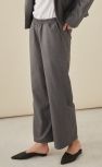 Szare spodnie culottes Wełniane - wełna włoska 100% gładka, miękka